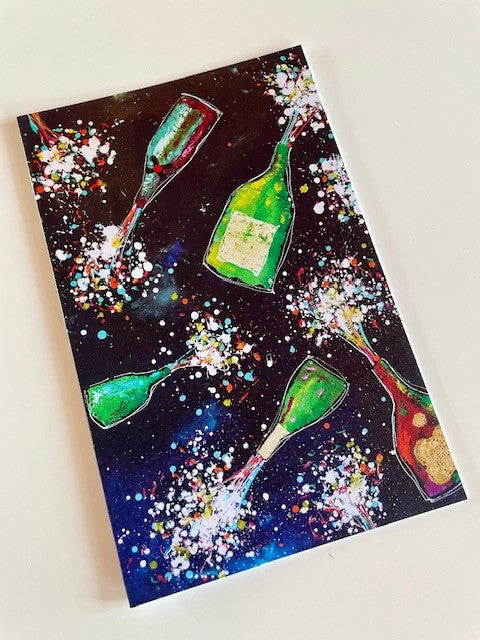 Art card - Design Champagne Bottles