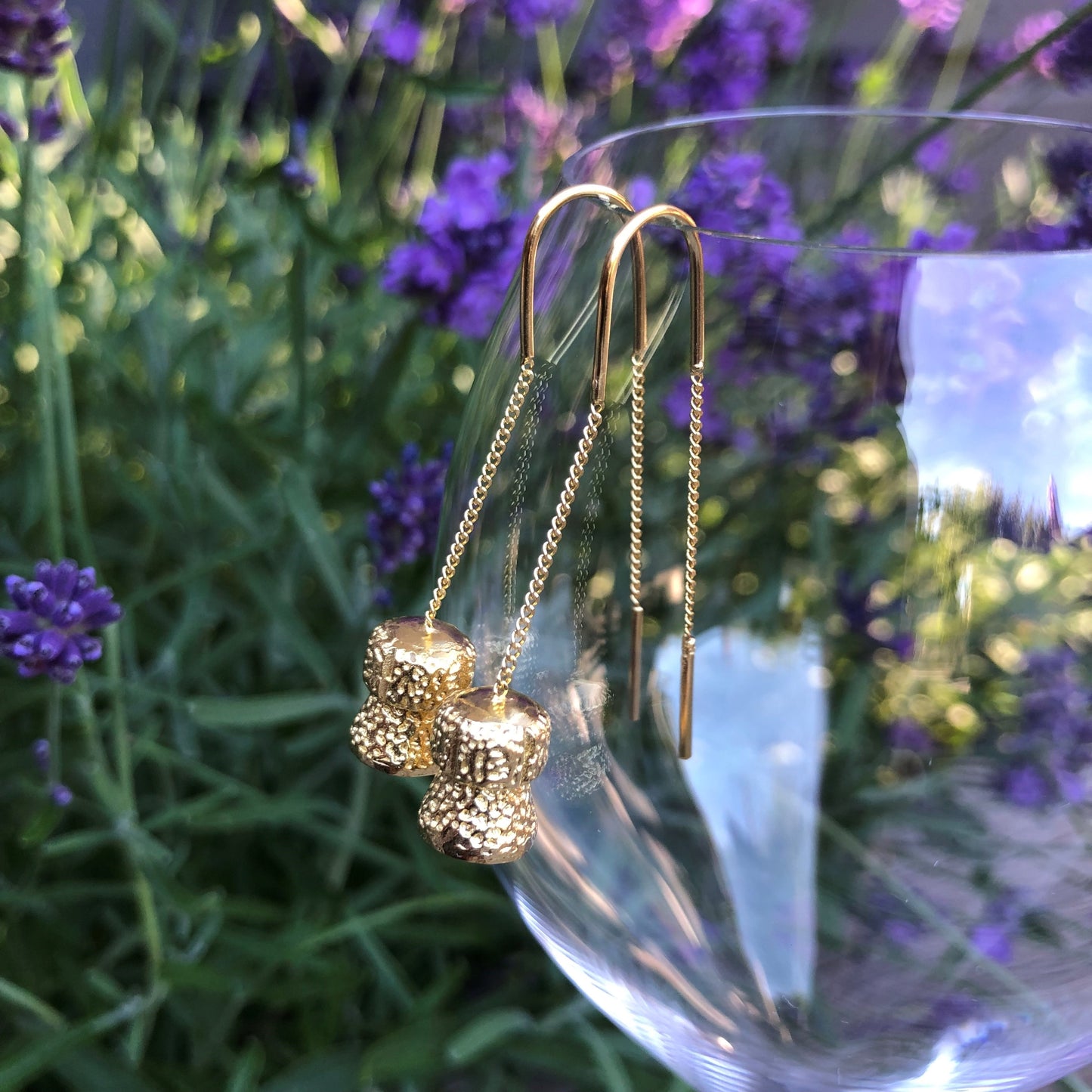 Champagne Cork Earrings