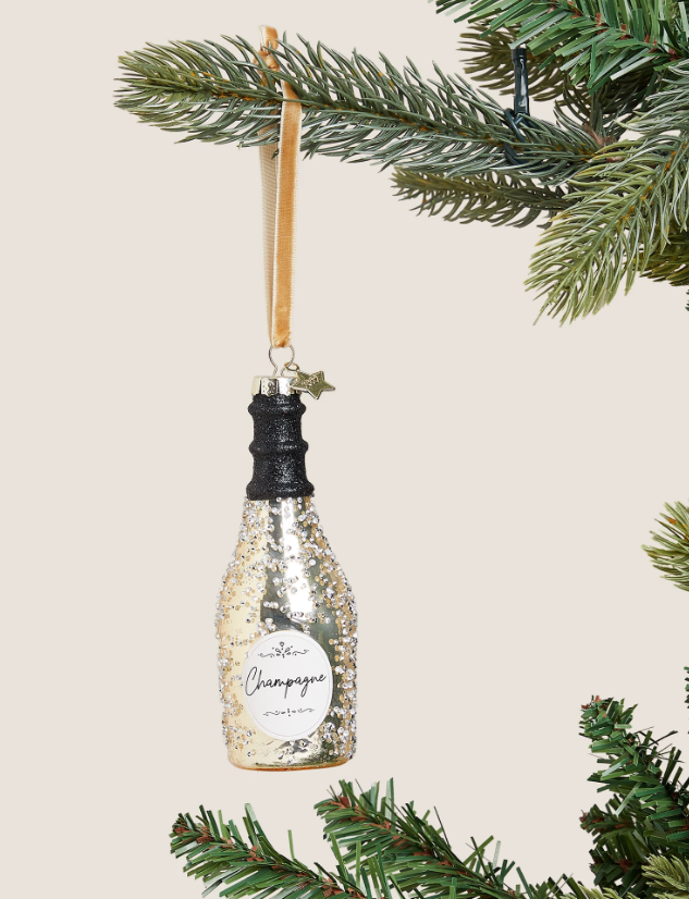 Julgranskula Champagneflaska
