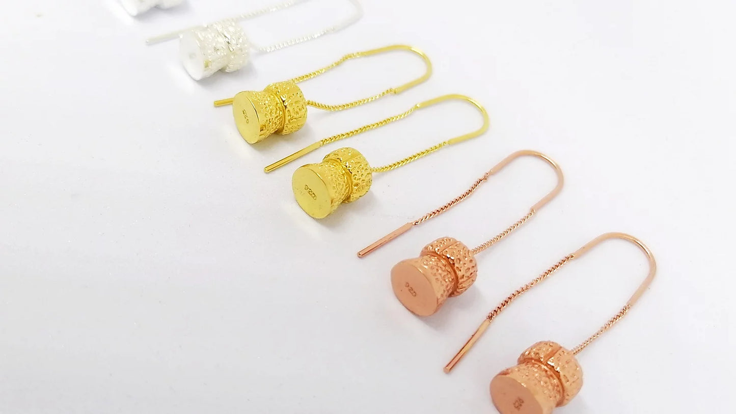 Champagne Cork Earrings