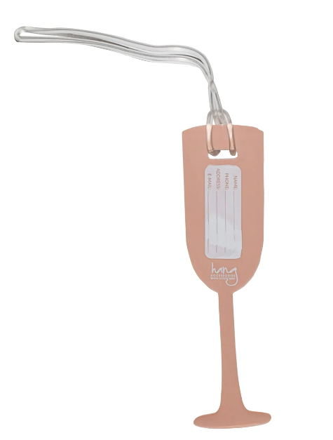 Luggage Tag - Champagne Bottle or Glass