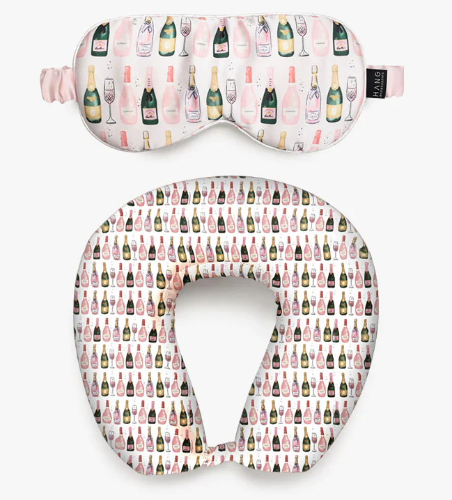 Pillow & Eye Mask - Champagne