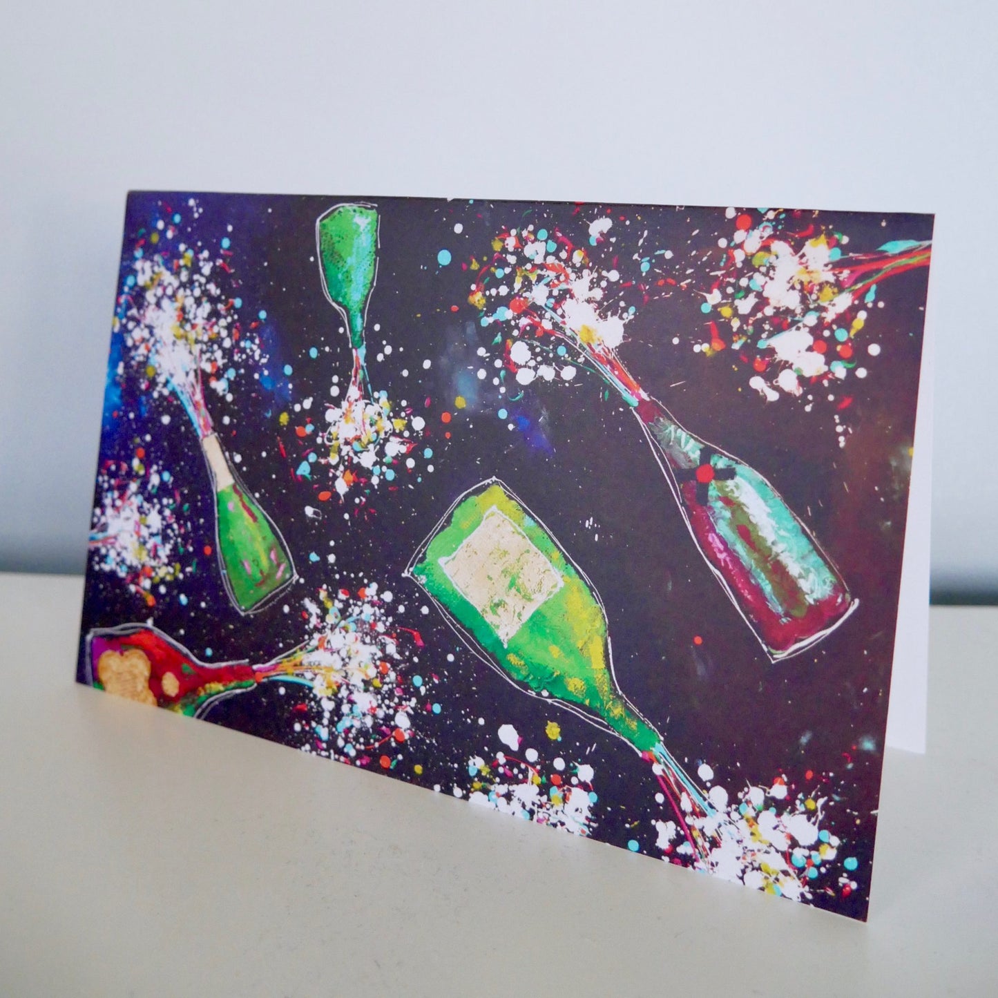 Art card - Design Champagne Bottles