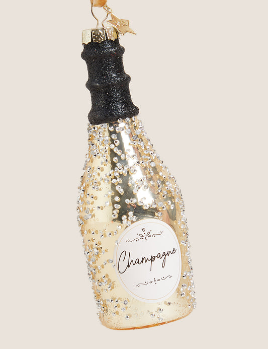 Julgranskula Champagneflaska